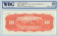 Mexico Pick S425 Specimen 10 Pesos Banco Tabasco 1901-03, WBG Uncirculated 62