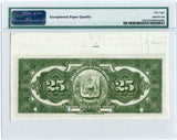 Dominican Republic Pick S155 Specimen $25 / 25 Pesos 1912, PMG Choice About Uncirculated 58 EPQ