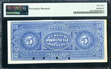 Argentina Pick S828 Specimen, 5 Pesos 1882, PMG Choice Uncirculated 63
